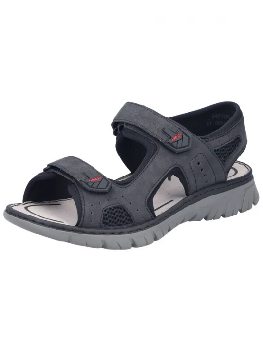 Foto van product Rieker Wandelsandalen antraciet / rood / zwart
