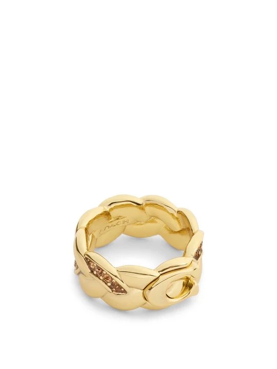 Foto van product Ring Coach goudkleurig