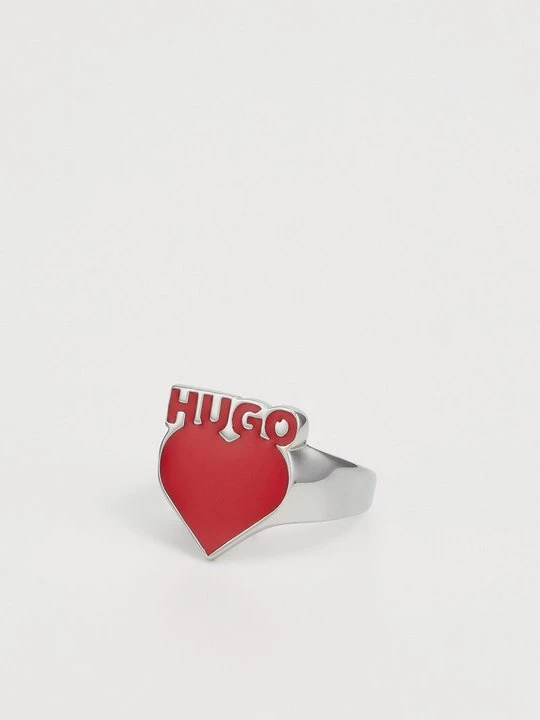 Foto van product Ring Hugo zilverkleurig
