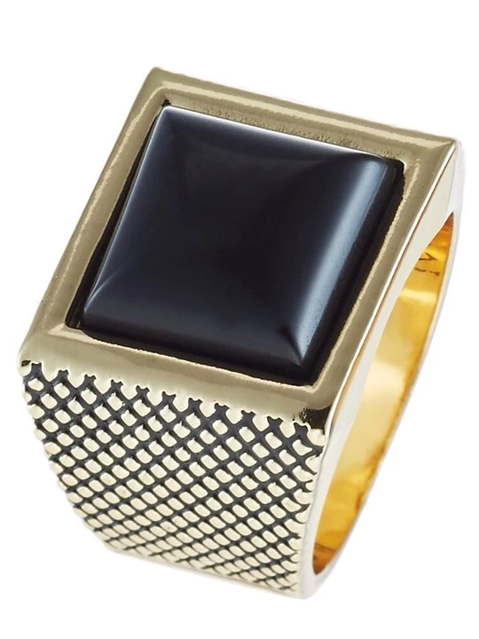 Foto van product Ring Icon Brand goudkleurig