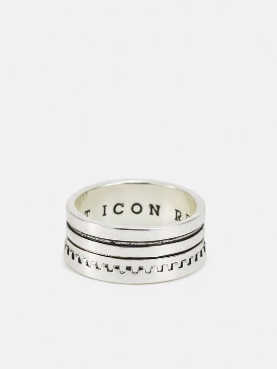 Foto van product Ring Icon Brand zilverkleurig