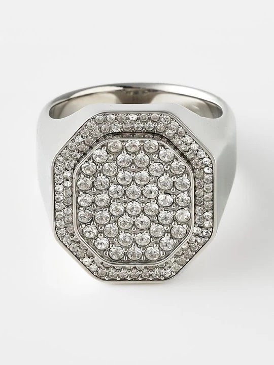 Foto van product Ring Swarovski zilverkleurig