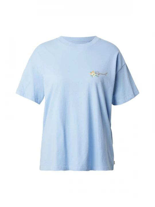 Foto van product RIP CURL Shirt 'POOLSIDE' lichtblauw / pasteelgeel / grasgroen / pasteloranje