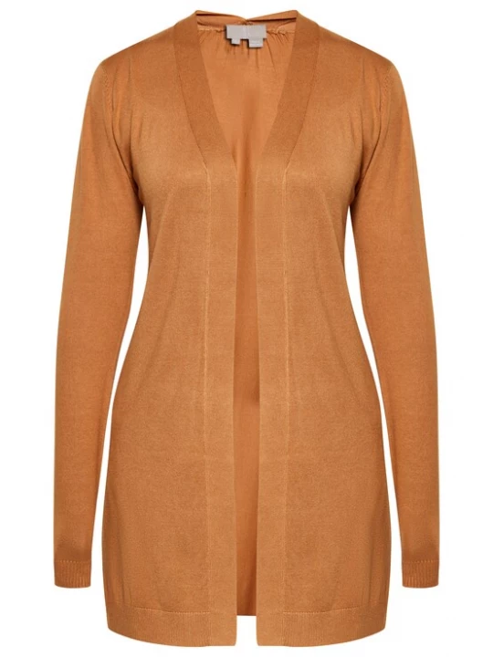 Foto van product RISA Gebreid vest cognac