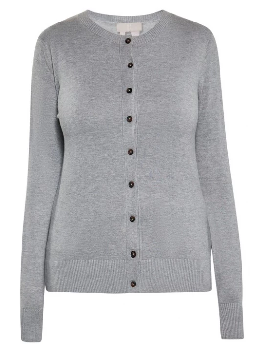 Foto van product RISA Gebreid vest grijs gemêleerd