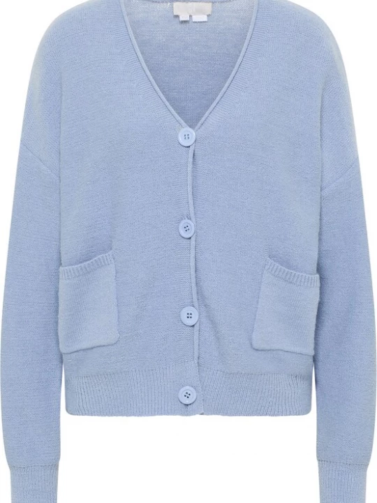 Foto van product RISA Gebreid vest 'Teylon' hemelsblauw