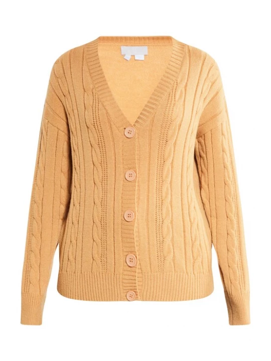 Foto van product RISA Gebreid vest 'Teylon' karamel