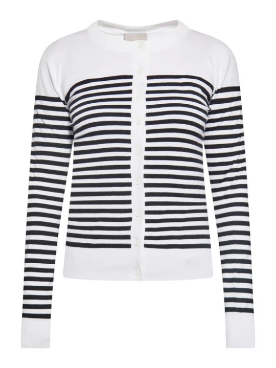 Foto van product RISA Gebreid vest zwart / wit