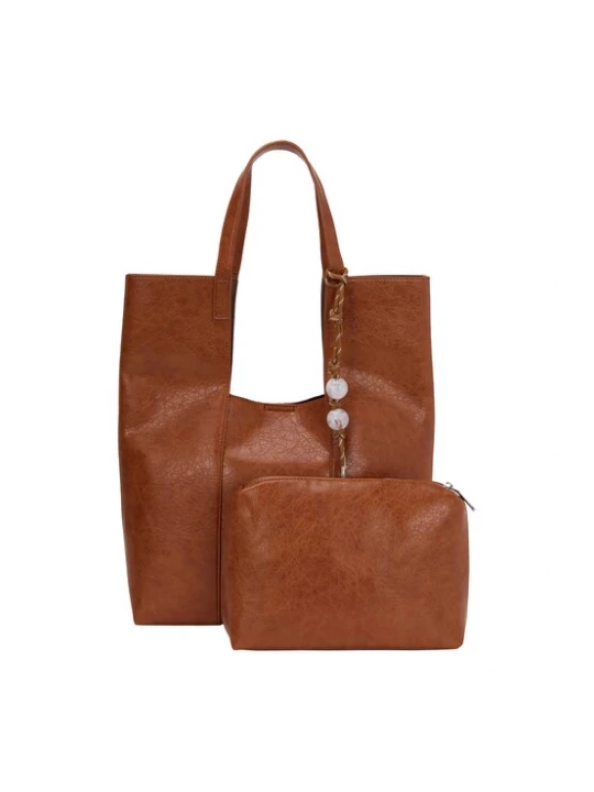 Foto van product usha WHITE LABEL Shopper cognac