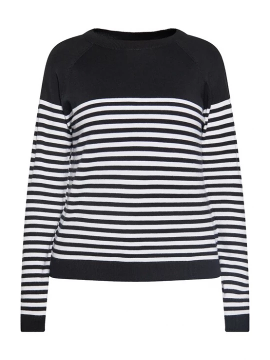 Foto van product usha BLACK LABEL Trui zwart / wit