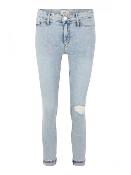 Foto van product River Island Petite Jeans 'MOLLY' lichtblauw