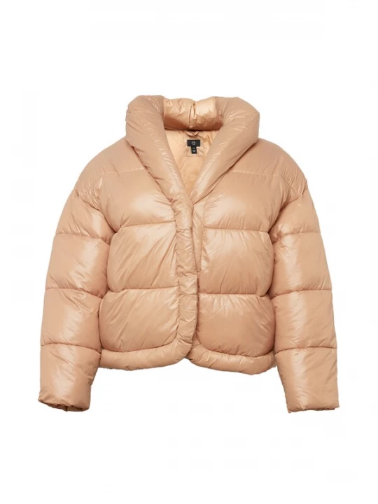 Foto van product River Island Plus Winterjas 'CROISSANT COCOON' beige