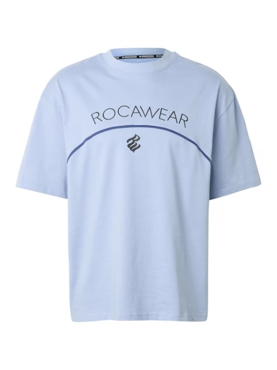 Foto van product ROCAWEAR Shirt 'Arch' blauw / lichtblauw / zwart