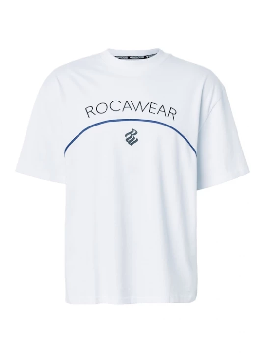 Foto van product ROCAWEAR Shirt 'Arch' donkerblauw / zwart / wit