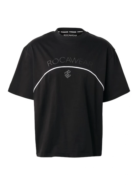 Foto van product ROCAWEAR Shirt 'Arch' grijs / zwart / wit