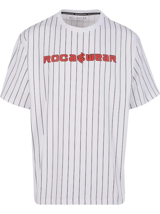 Foto van product ROCAWEAR Shirt 'Coles' rood / zwart / wit