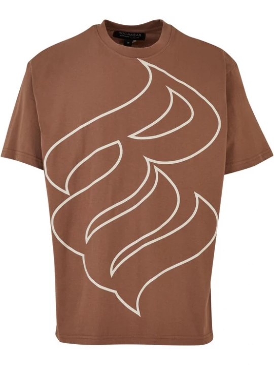Foto van product ROCAWEAR Shirt lichtbruin / zwart / wit