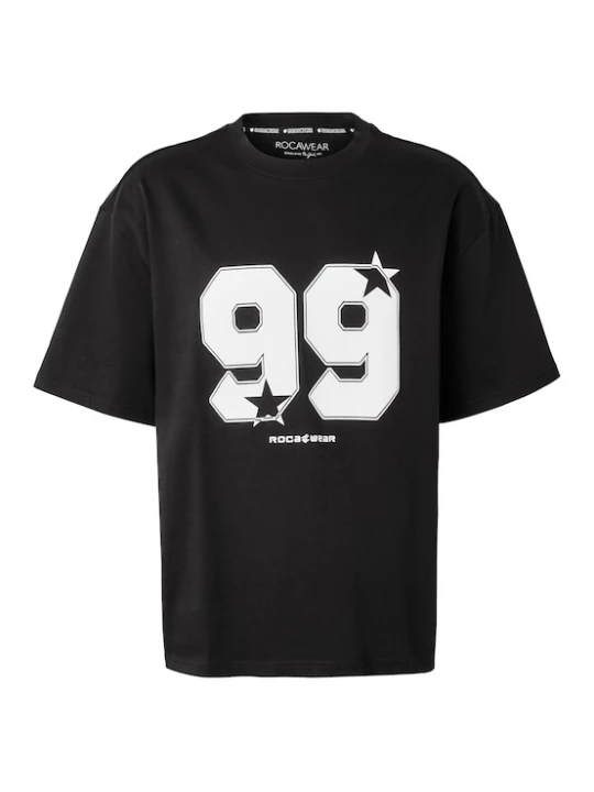 Foto van product ROCAWEAR Shirt 'Strambers' zwart / wit