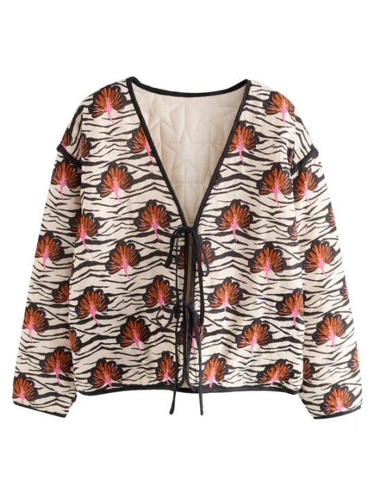 Foto van product Rockett St George Tussenjas ecru / kreeft / rosa / zwart