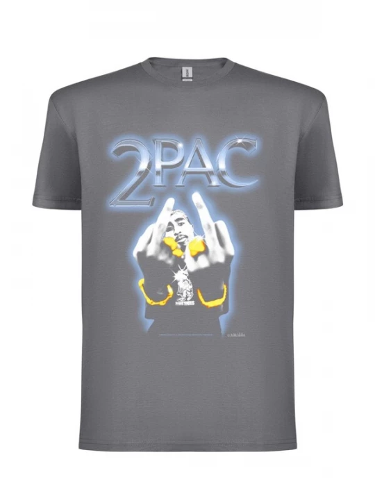 Foto van product Rockshirts Shirt '2PAC Rude T-Shirt' grijs