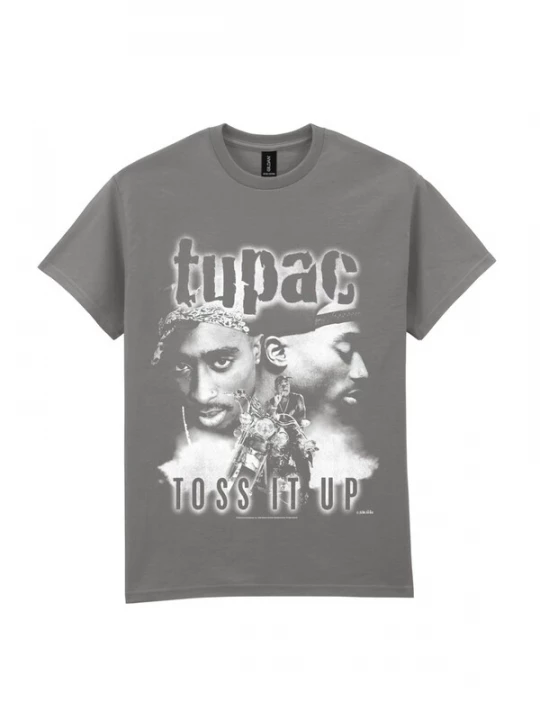 Foto van product Rockshirts Shirt '2PAC Toss It Up T-Shirt' grijs