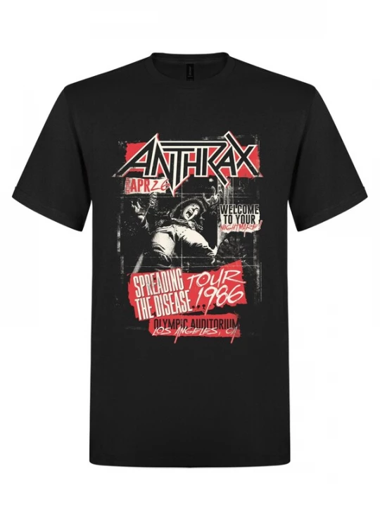 Foto van product Rockshirts Shirt 'Anthrax Spreading the Disase T-Shirt' zwart