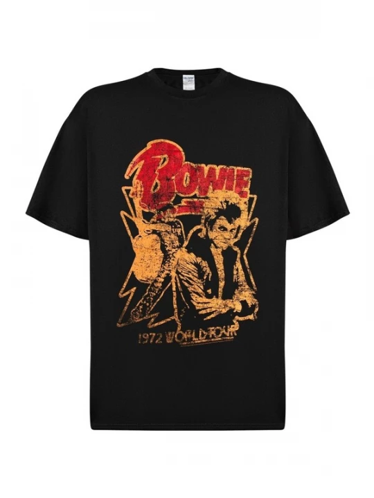Foto van product Rockshirts Shirt 'David Bowie 1972 Tour T-Shirt' zwart
