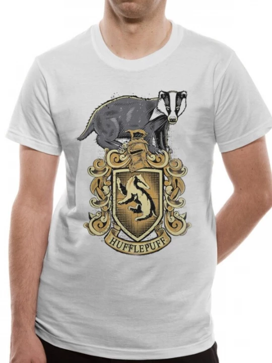 Foto van product Rockshirts Shirt 'Harry Potter - Hufflepuff T-Shirt' wit
