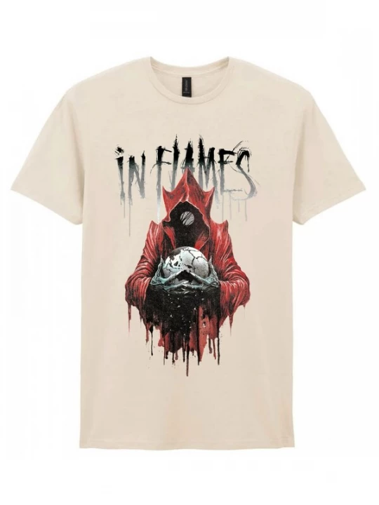 Foto van product Rockshirts Shirt 'In Flames Jester Drip T-Shirt' natuurwit