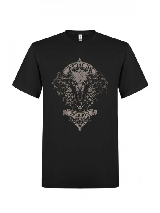Foto van product Rockshirts Shirt 'Powerwolf Wolfhead T-Shirt' zwart