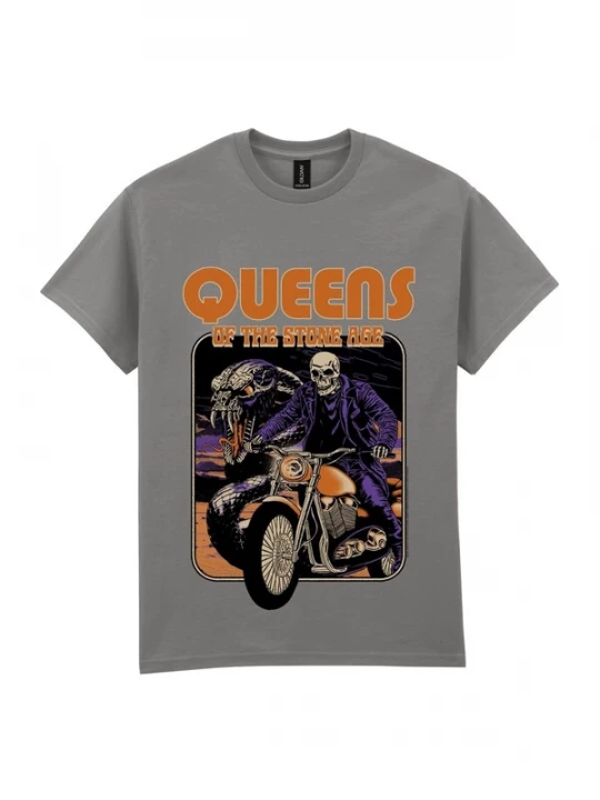 Foto van product Rockshirts Shirt 'Queens of the Stone Age Rider T-Shirt' grijs