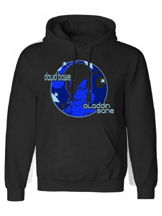 Foto van product Rockshirts Sweatshirt 'David Bowie Aladdin sane New Blue Kapuzenpullover' zwart