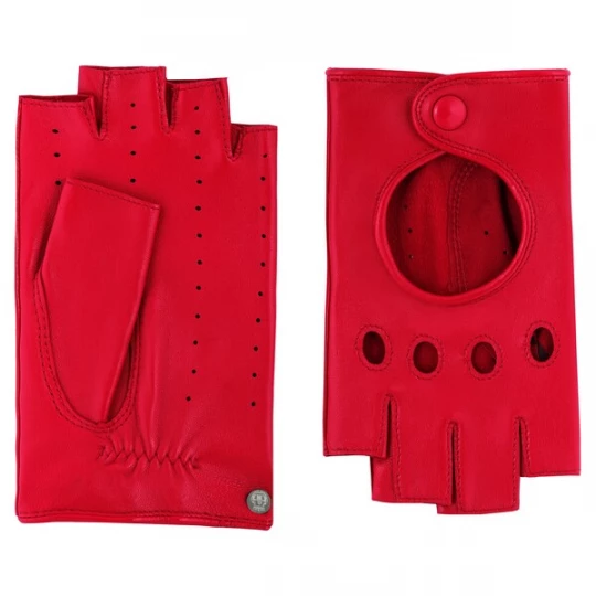 Foto van product Roeckl Handschoenen met korte vingers 'FLORENZ AUTOFAHRER' rood / bloedrood / vuurrood / lichtrood