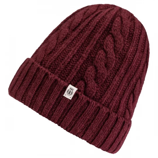Foto van product Roeckl Muts 'CABLED CHARM' bordeaux / wijnrood / donkerrood