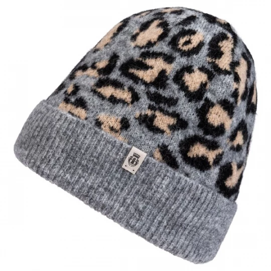 Foto van product Roeckl Muts 'COZY WILD' beige / grijs / zwart