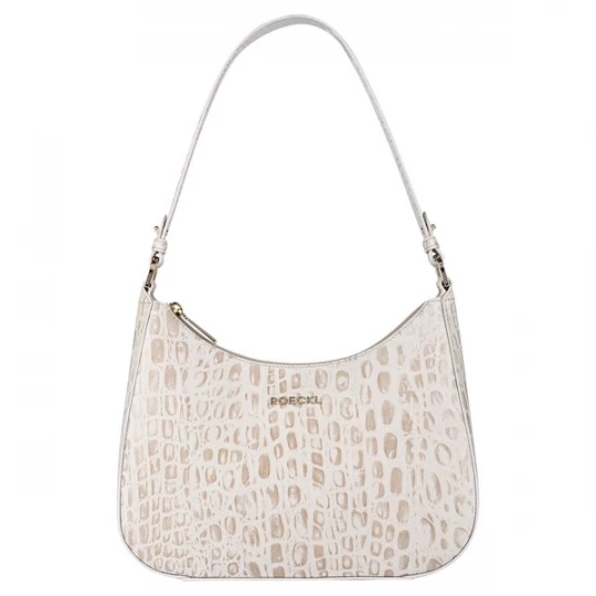 Foto van product Roeckl Schoudertas 'CLEO SCHULTERTASCHE CROCO SMALL' beige / nude