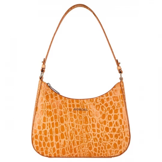 Foto van product Roeckl Schoudertas 'CLEO SCHULTERTASCHE CROCO SMALL' geel / goudgeel / donkergeel