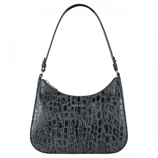 Foto van product Roeckl Schoudertas 'CLEO SCHULTERTASCHE CROCO SMALL' zwart