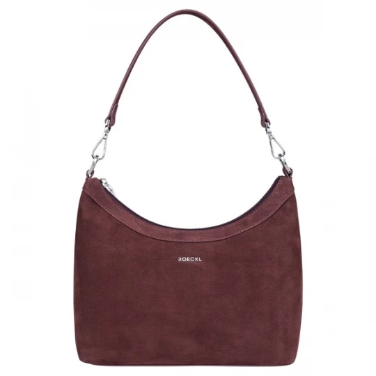 Foto van product Roeckl Schoudertas 'DIANA SCHULTERTASCHE NUBUK SMALL' bordeaux / wijnrood / karmijnrood / donkerrood
