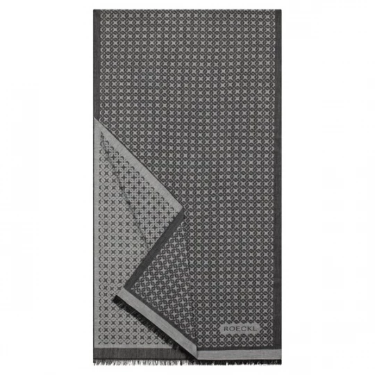 Foto van product Roeckl Sjaal 'ROPE PATTERN' grijs / zwart