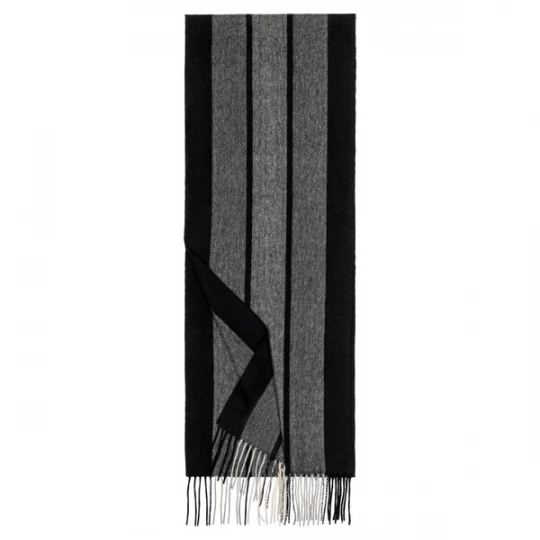 Foto van product Roeckl Sjaal 'WIDE STRIPES' grijs / donkergrijs / zwart
