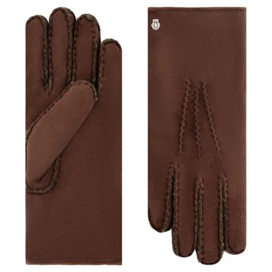 Foto van product Roeckl Vingerhandschoenen 'ASPEN' kastanjebruin / donkerbruin