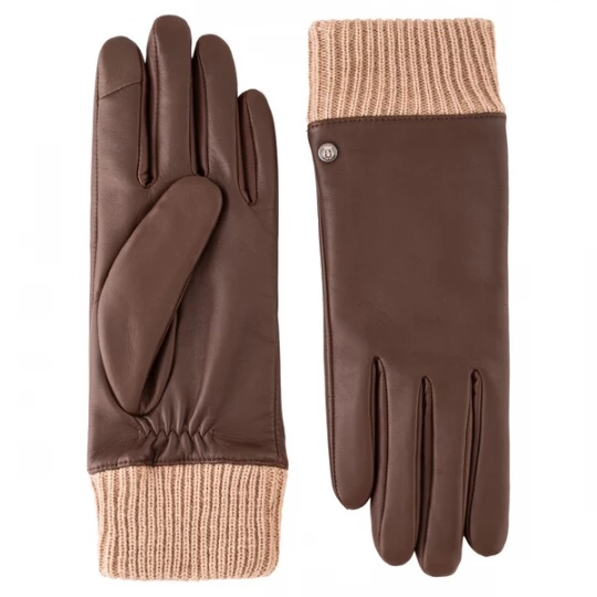 Foto van product Roeckl Vingerhandschoenen 'BRESLAU TOUCH' beige / donkerbruin