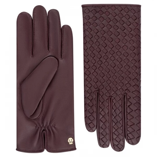 Foto van product Roeckl Vingerhandschoenen 'FAENZA' bordeaux / wijnrood / donkerrood