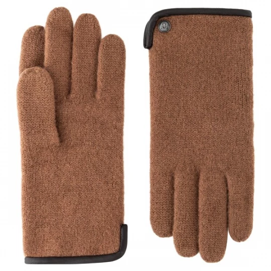 Foto van product Roeckl Vingerhandschoenen 'FELTED WOOL' donkerbeige / bruin / cappuccino / lichtbruin / bruin gemêleerd