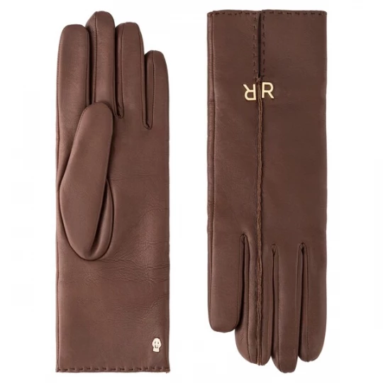 Foto van product Roeckl Vingerhandschoenen 'Fontaine' donkerbruin
