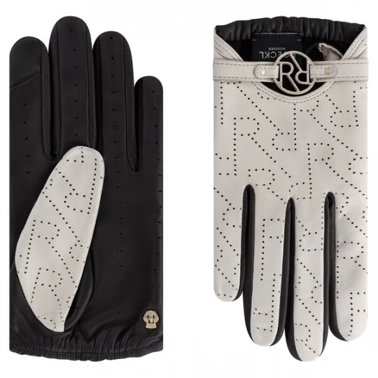Foto van product Roeckl Vingerhandschoenen 'NICE TOUCH' crème / zwart