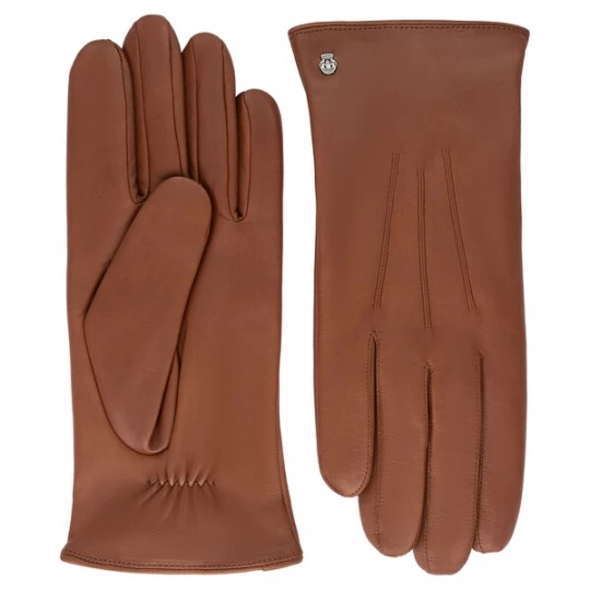 Foto van product Roeckl Vingerhandschoenen 'RIGA' roestbruin / oker