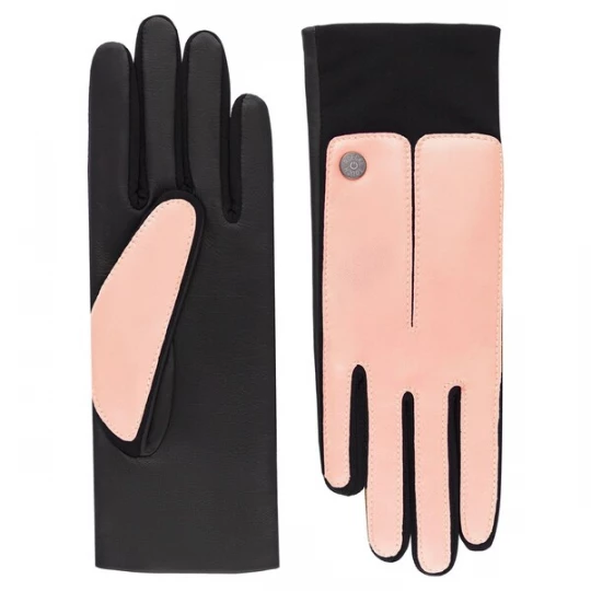 Foto van product Roeckl Vingerhandschoenen 'Stockholm' rosa / zwart