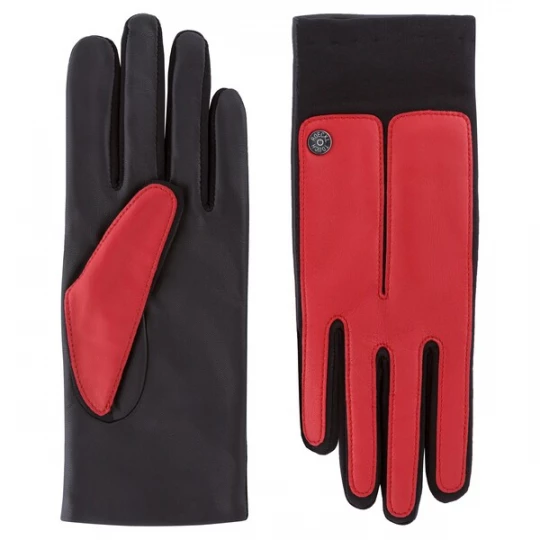 Foto van product Roeckl Vingerhandschoenen 'STOCKHOLM TOUCH' appel / rood / bloedrood / lichtrood / donkerrood / zwart